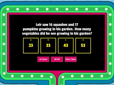 Addition and Subtraction Word Problems 