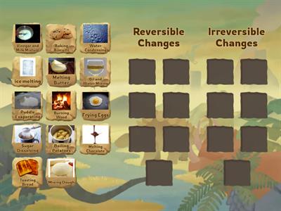 Sorting Reversible and Irreversible Changes