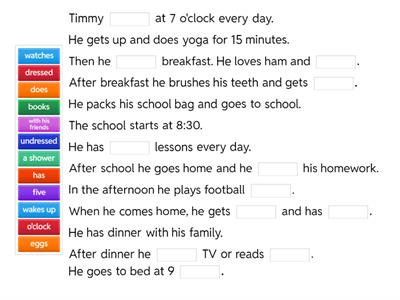 Kid's Box 3 Unit 3 - Daily routine