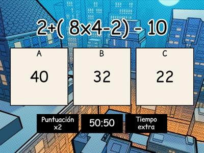 Operaciones combinadas