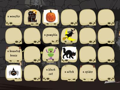 Halloween vocabulary - kids