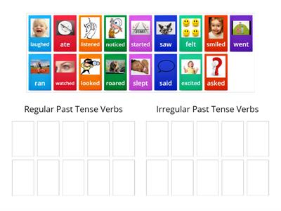 Regular and Irregular Past Tense Verbs