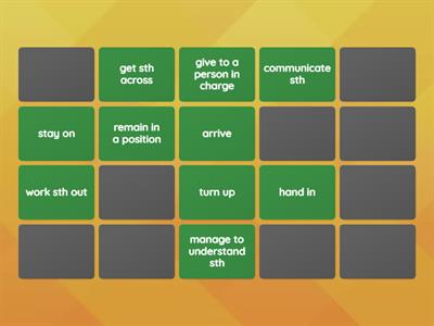 First Expert p. 34 Phrasal Verbs