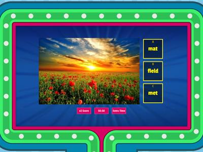 Long e spelled ie, ey