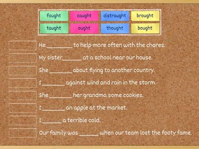 ought/aught missing words