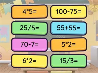 Устный счет.