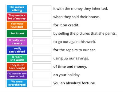 Upstream B2+ Idioms and Fixed Phrases Unit 3