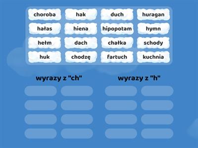 Wyrazy z "ch" i "h"