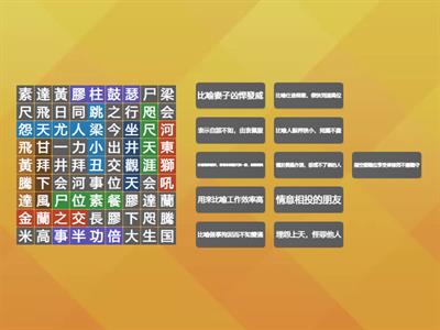 翰林國小國語_6上L09孫翠鳳和歌仔戲 找出成語，再配對解釋