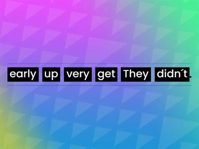 Negative sentences Past Simple