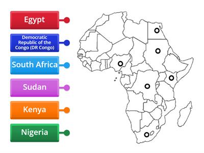 Africa map - political