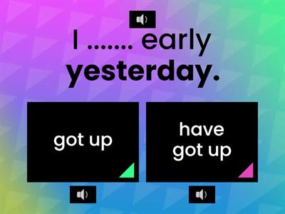 Past simple VS Present Perfect