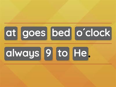 Present simple with time expressions