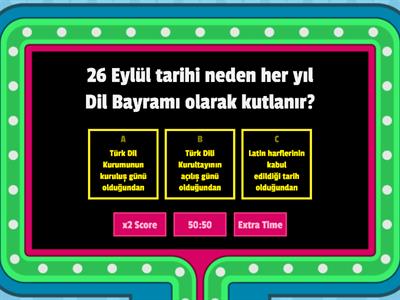 "Dil Bayramı" Bilgi Yarışması