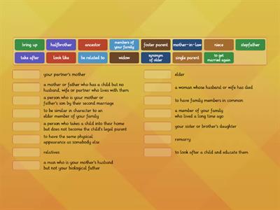 Family Relationships Vocabulary B1