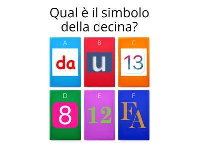 Decine e unità PRIMA ELEMENTARE