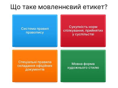 Мовленнєвий етикет 