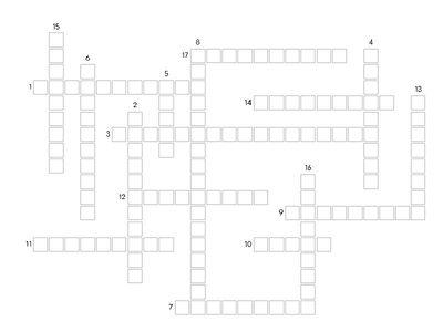 Crucigrama  Día de los Muertos en México Voc importante