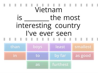 SpeakOut B1+ Unit 5B Comparative, superlative structures - find