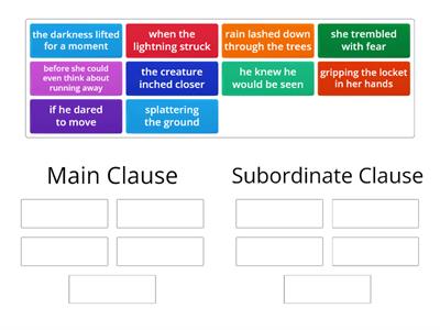 Main or Subordinate Clause?