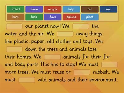 gg4 unit 6 environment verbs