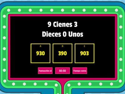 Cienes, dieces y unos 