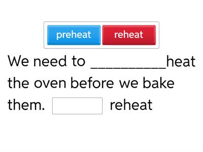 Prefix mis, pre, dis