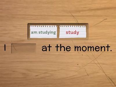 Present Continuous STATIVE VERBS