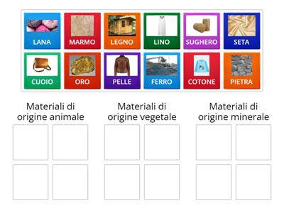 MATERIALI NATURALI