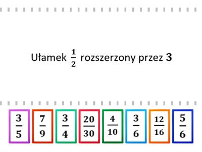 Skracanie i rozszerzanie ułamków