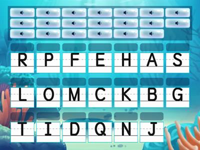 大寫聽字母並配對(A~T)