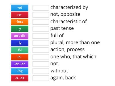 Affixes 1-3