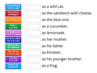 As...as / not as...as