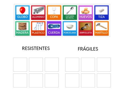 MATERIALES FRÁGILES Y RESISTENTES