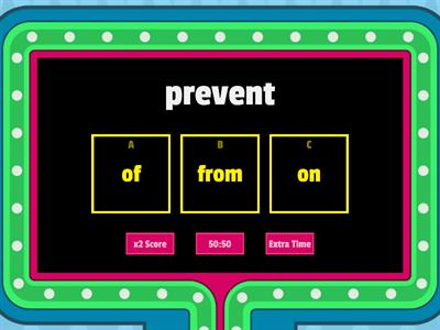 Dependent Prepositions 