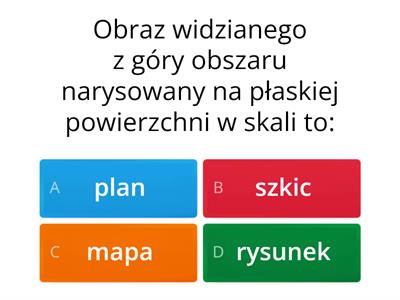 Test z przyrody klasa 4 orientujemy się w terenie