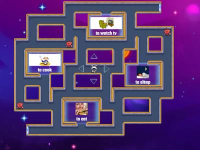 Y6 Verbs QUIZ Maze Chase