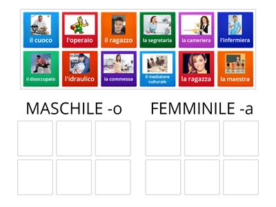 MASCHILE O FEMMINILE?