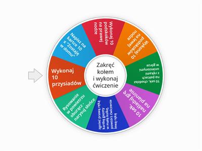 Motoryka duża i mała. Zakręć kołem i wykonaj ćwiczenie.