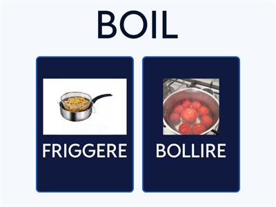 VERBI CUCINA IN INGLESE