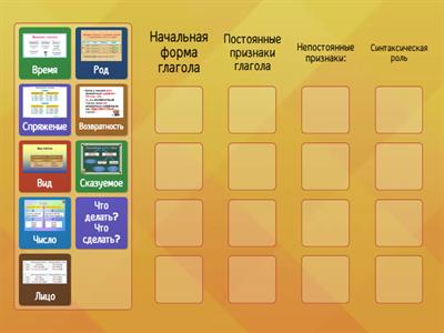 Морфологический разбор глагола