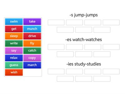 Present Simple 3rd person singular