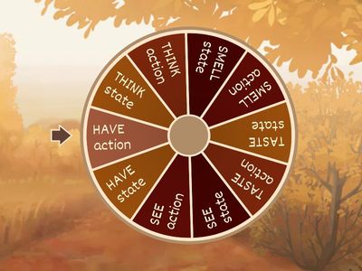 State vs. Action verbs