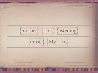 Present Continuous negative sentences