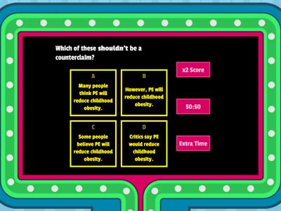 Counterclaim & Rebuttal Paragraphs