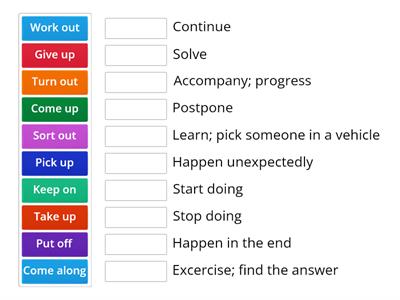 phrasal verbs