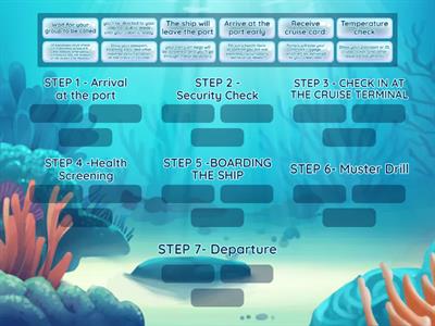 Boarding on a cruise ship 