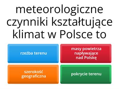 Klimaty geografia rozszerzenie technikum