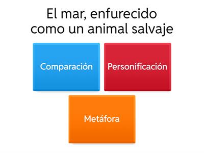 ¿Comparación, personificación o metáfora?