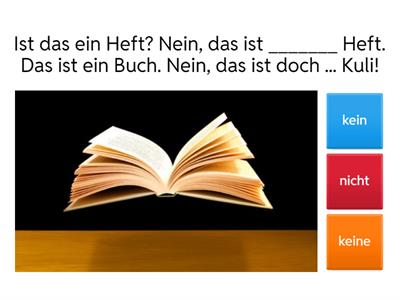 Kein oder nicht? 